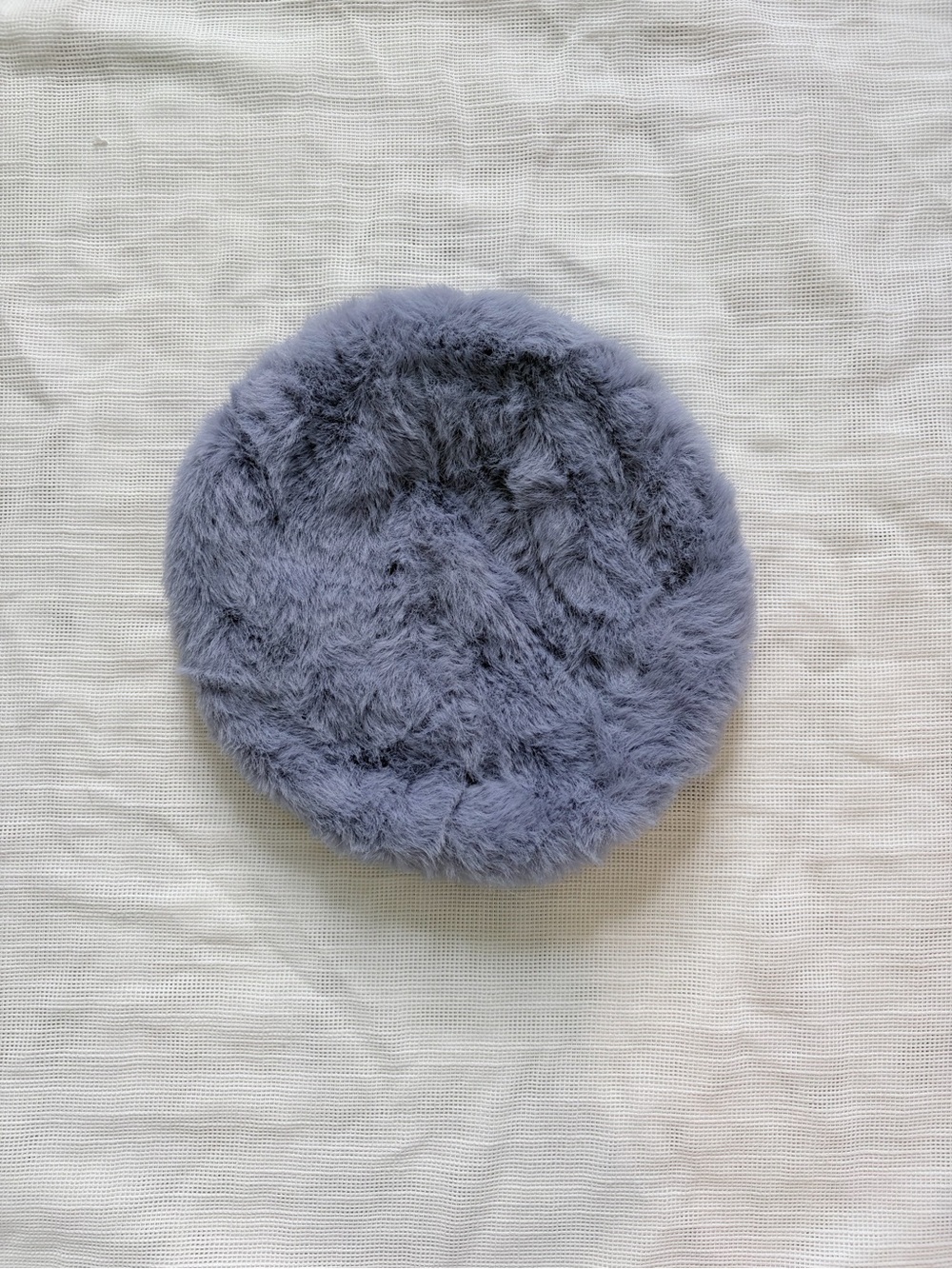 Free People Faux Fur Beret - Periwinkle Lavander